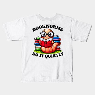 Whimsical Bookworm Decoration - Perfect Gift for Readers & Literary Enthusiasts Kids T-Shirt